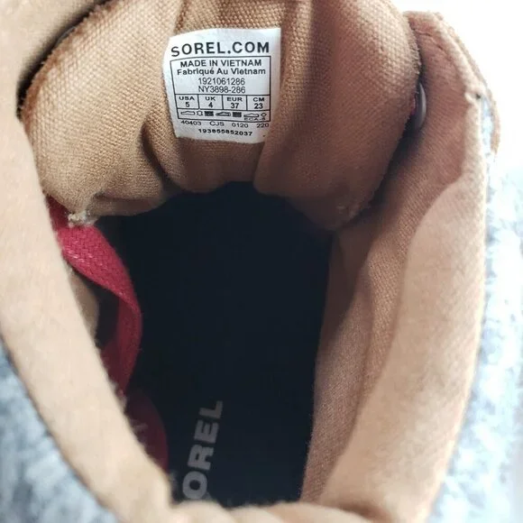 Sorel Madson Suede Waterproof Boot Womens 6 (Youth 5) Brown Ankle Hiking Lace Up - Picture 10 of 12